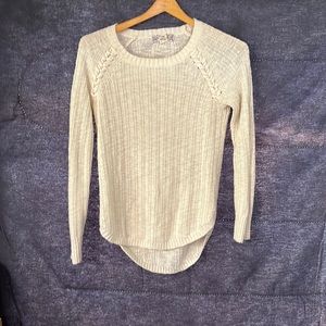 Pink Republic whit knit sweater size small